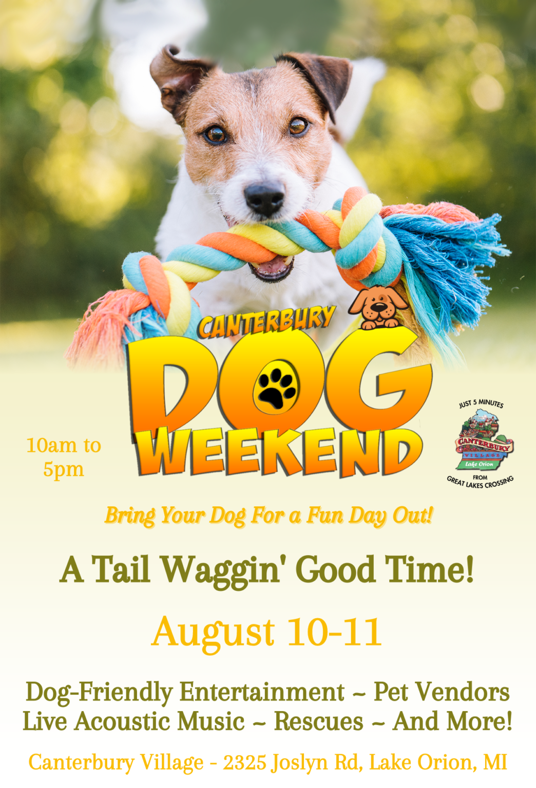 Canterbury Dog Weekend – Canterbury Village – Lake Orion